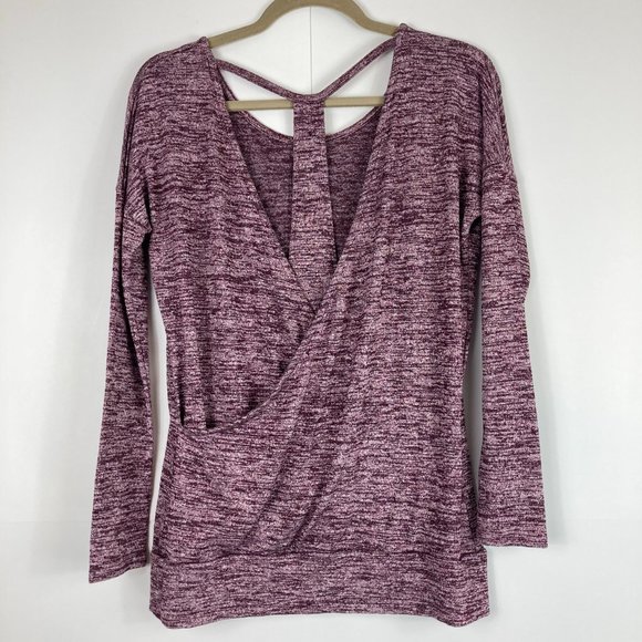 Athleta Pose Crossover T-Back Blouse Stretch XS - Picture 1 of 7